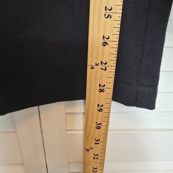 H&M DIVIDED Dress Pants Black Wide Leg Pleated Women's 4 Relaxed Casual Mid Rise - Picture 12 of 13